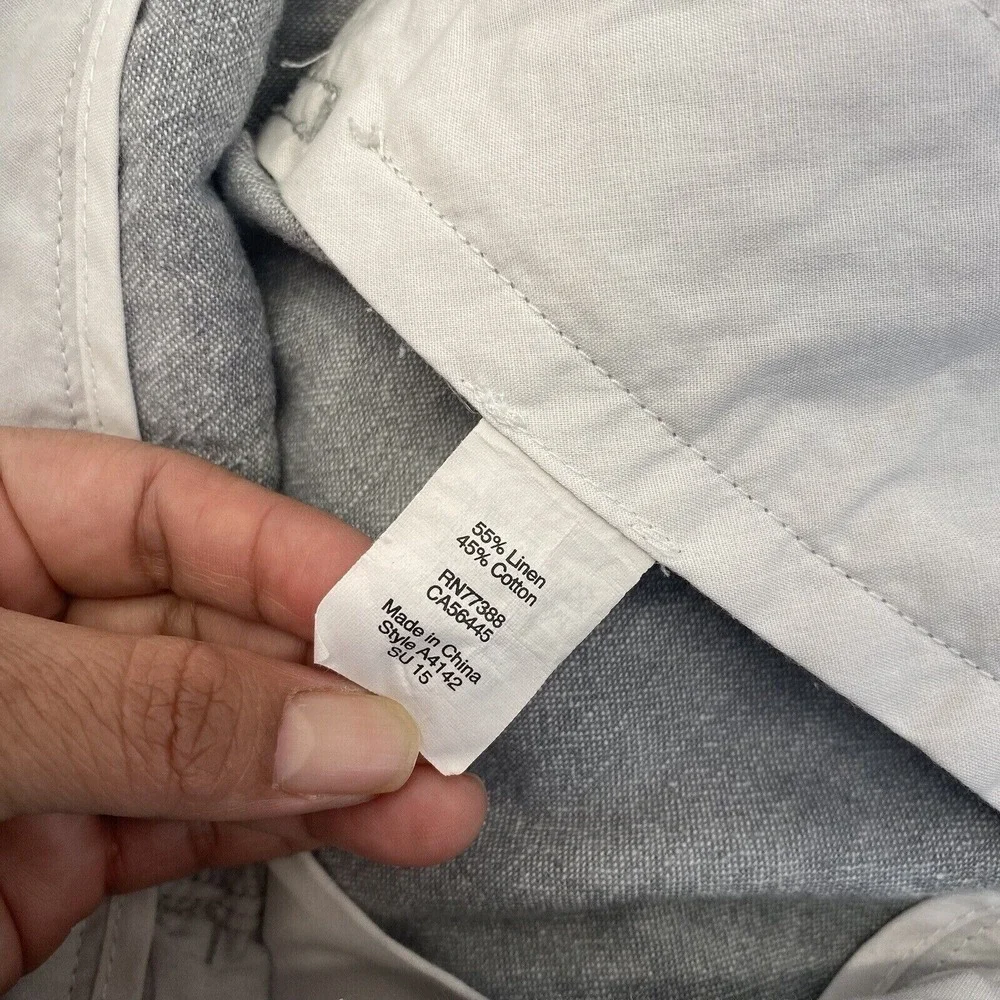 J Crew Shorts Mens Size 33 Chino Flat Front‎ Straight Leg Adult Casual Gray